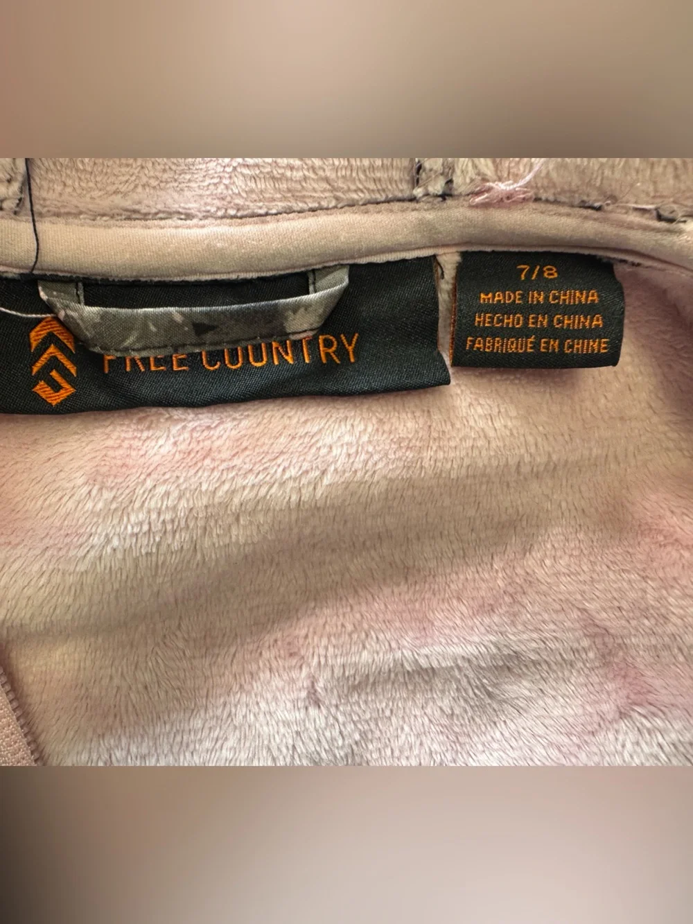 Free Country Girls Floral Hooded Softshell Jacket - Black & Pink